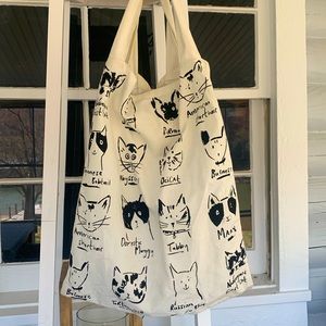 Cat Face Tote Bag
